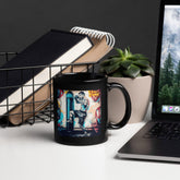 Winners Never Quit Black Glossy Mug - Beyond T-shirts